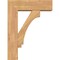 Ekena Millwork Imperial Block Smooth Bracket w/ Offset Brace, Western Red Cedar, 7 1/2"W x 24"D x 32"H BKT0806X24X32IMP05SWR - alternate 2